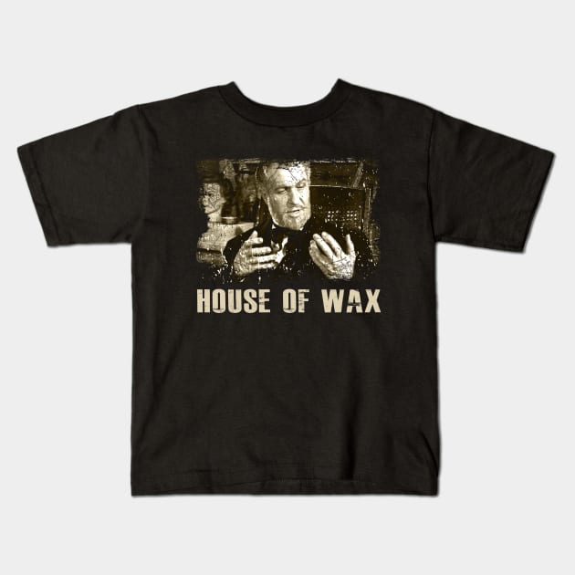 Wax And Wane Battling Evil In The House Of Wax Kids T-Shirt by Insect Exoskeleton